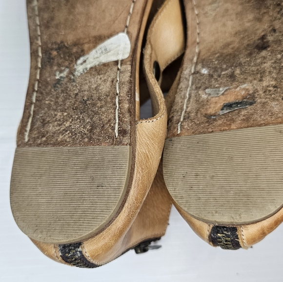 Bed Stu Soto Flat Ankle Sandals Women’s 9 – Tan Rustic Leather Lagenlook - Picture 9 of 12